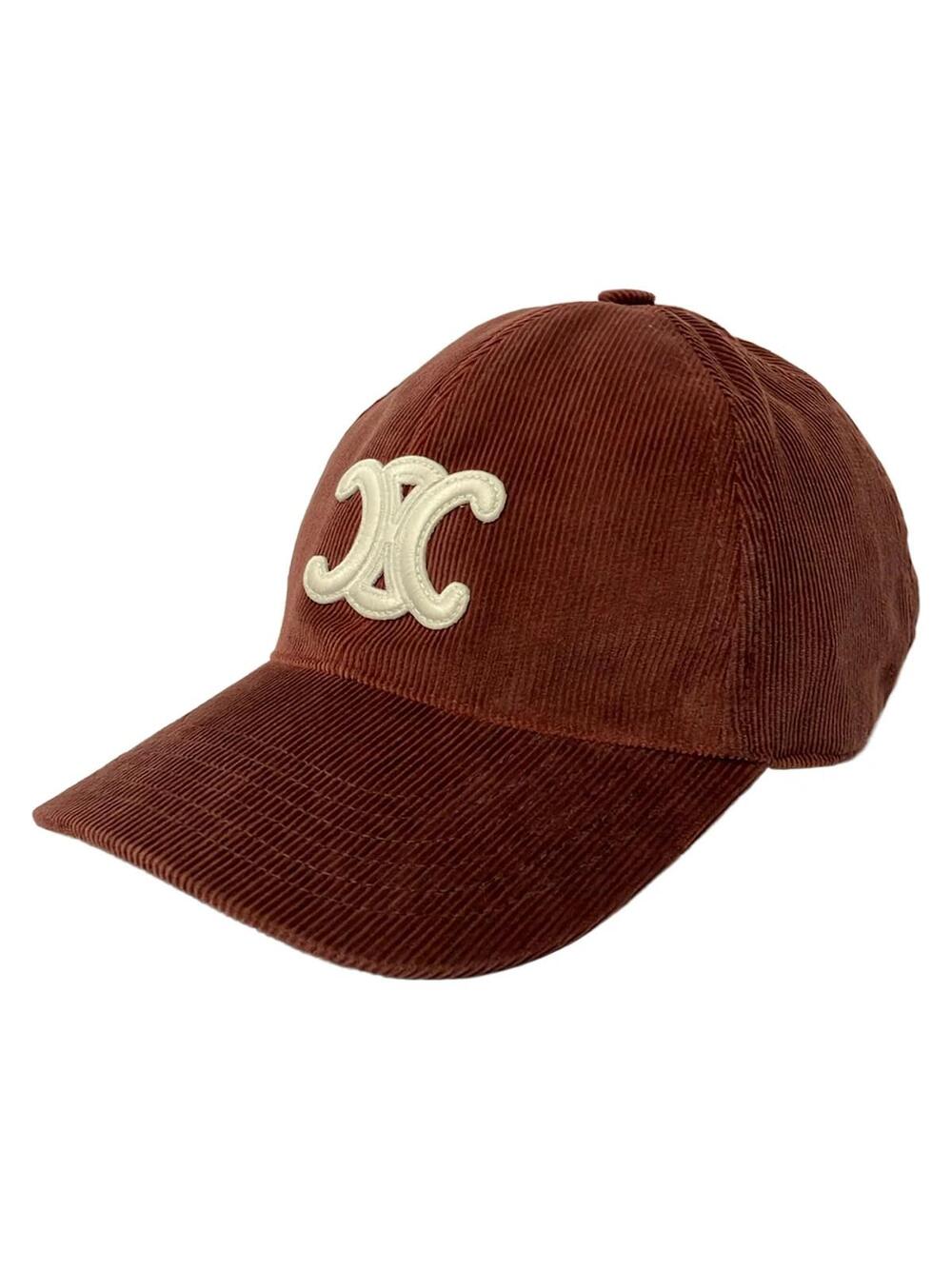 Celine Brown White Cotton Hat #370788C55B